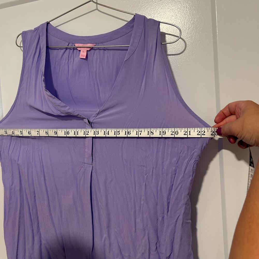 Lilly Pulitzer Purple Sleeveless Women's Top - Picture 4 of 4